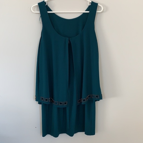 PATRA BLUE GREEN CLASSY MINI DRESS SIZE 6 - Picture 8 of 13